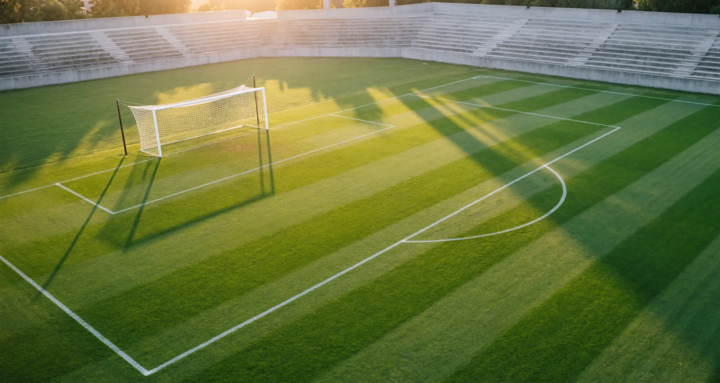 Eredivisie seizoensvoorspelling 2025/26 — voetbalveld vanuit vogelperspectief bij avondlicht